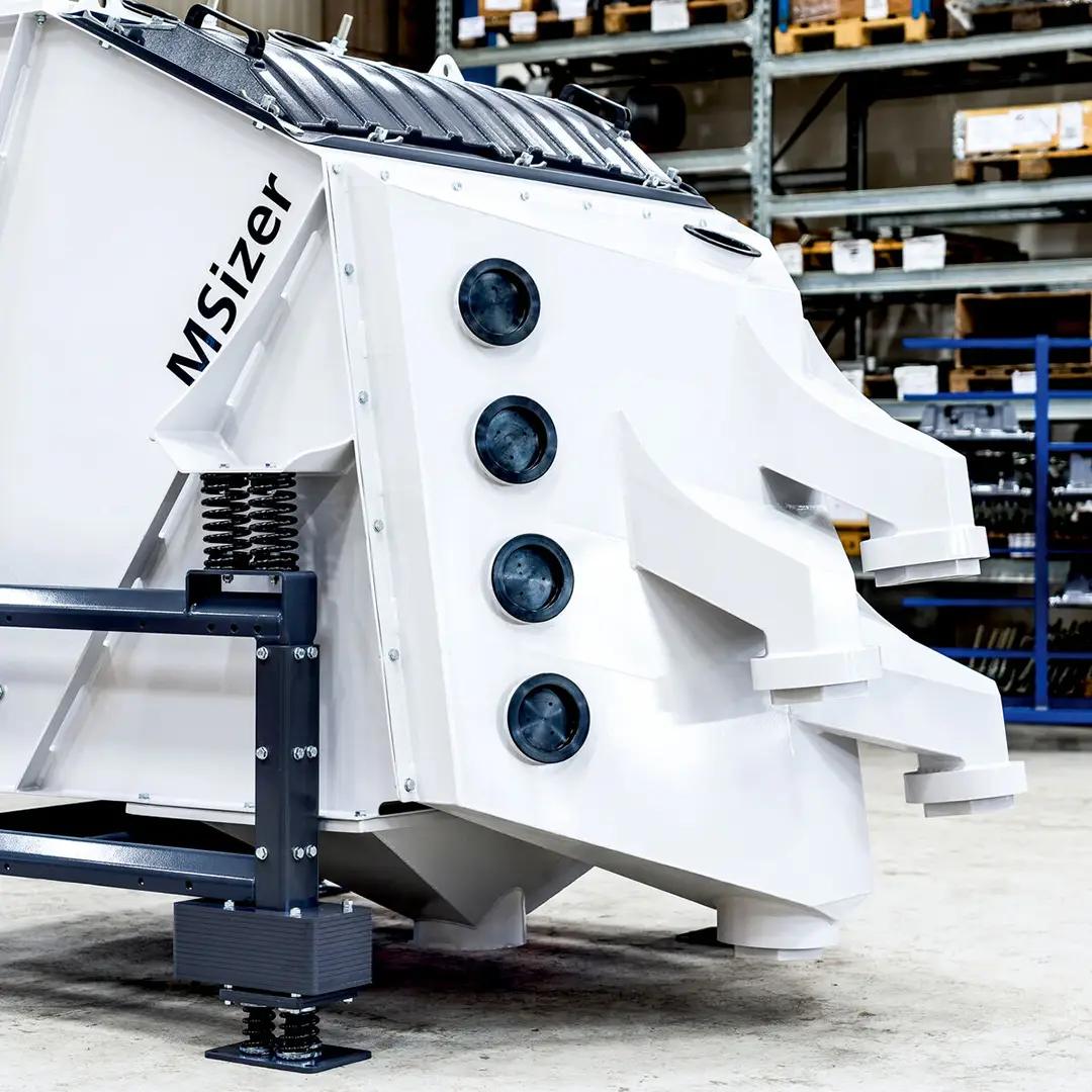 Side view of the MOGENSEN MSizer with outlets and stable suspension construction